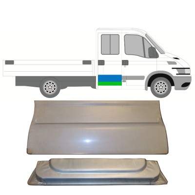 Panneau de réparation intérieur et extérieur des portes arrière pour Iveco Daily 1999-2014 / Gauche = Droite (symétrique) / Ensemble 16174