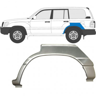 Panneau de réparation arc d'aile arrière pour Toyota Land Cruiser 1998-2007 / Gauche 7055