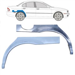 Panneau de réparation arc d'aile arrière pour Jaguar X-Type CF-1 2001-2009 / Gauche+Droit / Ensemble 10475