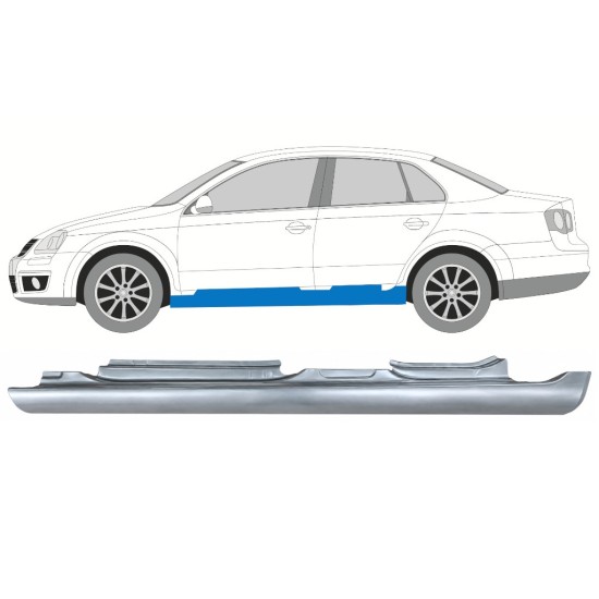 Panneau de réparation du seuil pour Volkswagen Jetta 2005-2010 / Gauche / SEDAN 17051