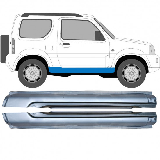 Panneau de réparation du seuil pour Suzuki Jimny 1998-2018 / Gauche+Droit / Ensemble 10411