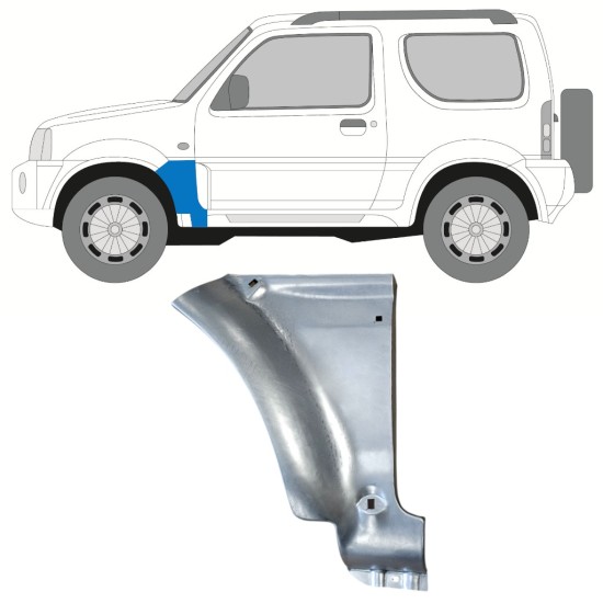 Panneau de réparation de l’aile avant pour Suzuki Jimny 1998-2018 / Gauche 15860
