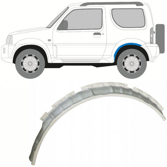 Panneau de réparation de passage pour Suzuki Jimny 1998-2018 / Gauche 10231