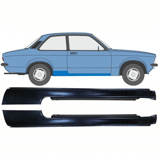 Réparation bas de caisse pour Opel Kadett C 1973-1979 / Ensemble 11078