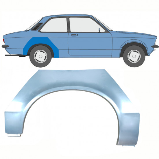 Panneau de réparation arc d'aile arrière pour Opel Kadett C 1973-1979 / Droite 8784