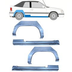 Réparation bas de caisse + passage de roue arrière pour Opel Kadett E Astra 1984-1993 / CABRIO / Ensemble 12585