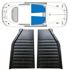 Panneau de réparation avant du plancher pour Volkswagen Kaefer 1949- / Gauche+Droit / Ensemble 10348