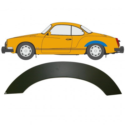 Panneau de réparation arc d'aile arrière pour VW Karman Ghia 1955-1974 / Gauche 12721