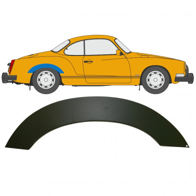 Panneau de réparation arc d'aile arrière pour VW Karman Ghia 1955-1974 / Droite 12720