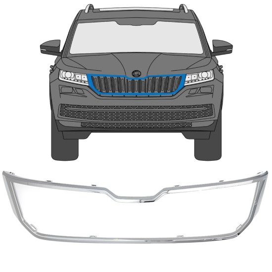 Cadre de calandre pour Skoda Kodiaq 2016-2021 16203