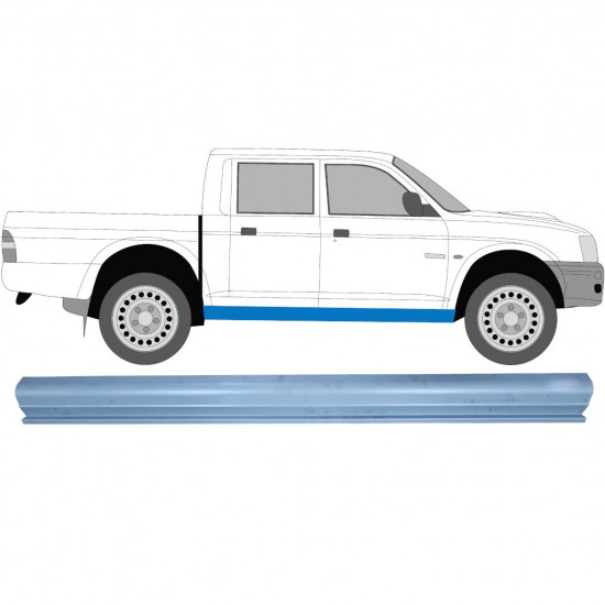 Réparation bas de caisse pour Mitsubishi L200 1996-2007 / Gauche = Droite (symétrique) 5085