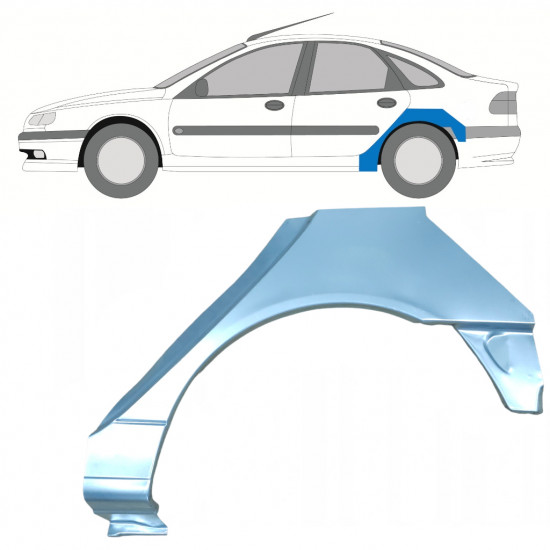 Panneau de réparation arc d'aile arrière pour Renault Laguna 1994-2001 / Gauche 7932