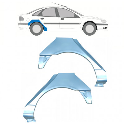 Panneau de réparation arc d'aile arrière pour Renault Laguna 1994-2001 / Gauche+Droit / Ensemble 10591