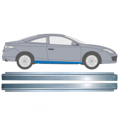 Réparation bas de caisse pour Renault Laguna III 2008-2015 / Gauche = Droite (symétrique) / COUPE / Ensemble 10001