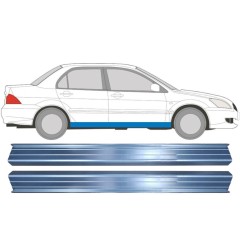 Réparation bas de caisse pour Mitsubishi Lancer 2003-2008 / Gauche+Droit / Ensemble 11359