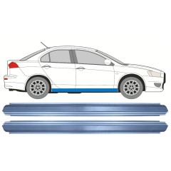 Réparation bas de caisse pour Mitsubishi Lancer 2007-2017 / Gauche = Droite (symétrique) / Ensemble 10489