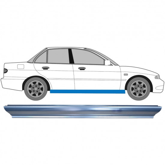 Réparation bas de caisse pour Mitsubishi Lancer 1991-1996 / Gauche = Droite (symétrique) 8816