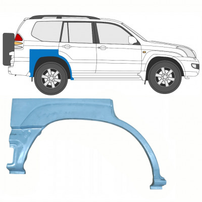 TOYOTA LAND CRUISER 2003-2010 5 PORTE ARCHE ARRIÈRE PANNEAU DE RÉPARATION / DROIT