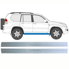 Réparation bas de caisse intérieur pour Toyota Land Cruiser J120 2003-2010 / Gauche+Droit / Ensemble 16131