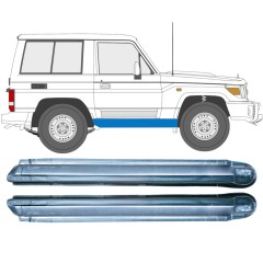 Panneau de réparation du seuil pour Toyota Land Cruiser J70 1984- / Gauche+Droit / Ensemble 9479