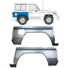 Panneau de réparation arc d'aile arrière pour Toyota Land Cruiser J70 1984- / Gauche+Droit / Ensemble 9514