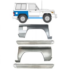 Panneau de réparation du seuil + arc d'aile arrière pour Toyota Land Cruiser J70 1984- / Ensemble 11480