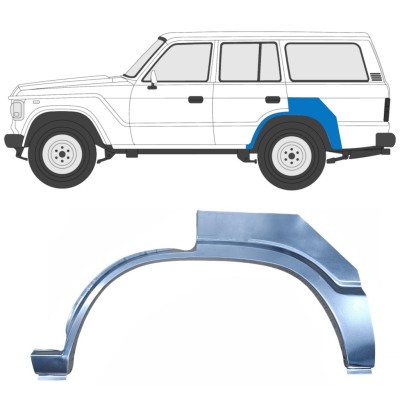Panneau de réparation arc d'aile arrière pour Toyota Land Cruiser J60 1980-1990 / Gauche 7061