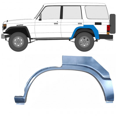 Panneau de réparation arc d'aile arrière pour Toyota Land Cruiser 1980-1991 / Gauche 7061