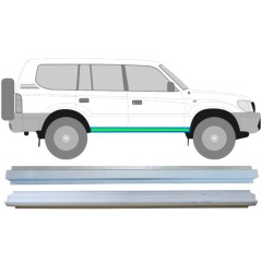 Réparation bas de caisse intérieur + extérieur pour Toyota Land Cruiser J90 1996-2002 / Gauche = Droite (symétrique) / Ensemble 14852
