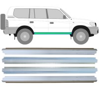 Réparation bas de caisse intérieur + extérieur pour Toyota Land Cruiser J90 1996-2002 / Gauche+Droit / Ensemble 14854