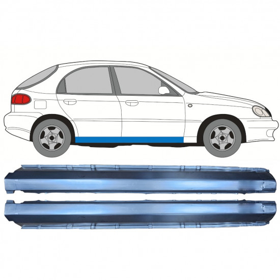 Réparation bas de caisse pour Daewoo Lanos 1997-2008 / Gauche+Droit / Ensemble 9765