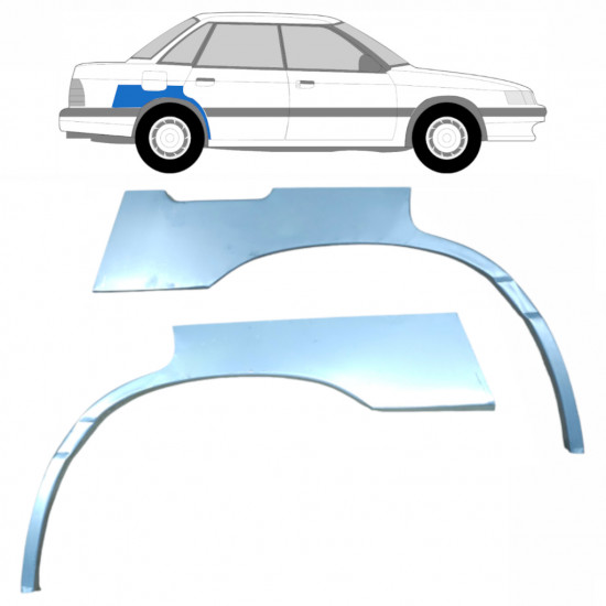 Panneau de réparation arc d'aile arrière pour Subaru Legacy 1989-1994 / Gauche+Droit / Ensemble 9185