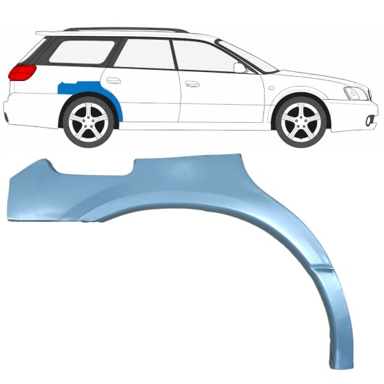Panneau de réparation arc d'aile arrière pour Subaru Legacy 1998-2004 / Droite / COMBI / SEDAN 5612