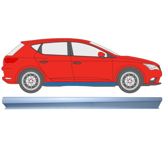 Réparation bas de caisse inférieure pour Seat Leon 2012-2020 / Droite 16982