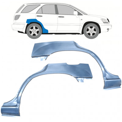 Panneau de réparation arc d'aile arrière pour Lexus RX 300 1998-2003 / Gauche+Droit / Ensemble 9947