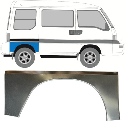 Panneau de réparation arc d'aile arrière pour Subaru Libero 1983-1998 / Droite 15049
