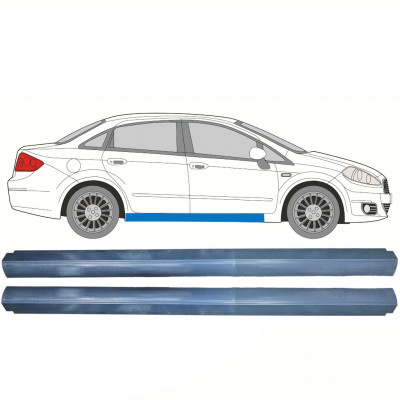 Réparation bas de caisse pour Fiat Linea 2007-2015 / Gauche = Droite (symétrique) / Ensemble 10360