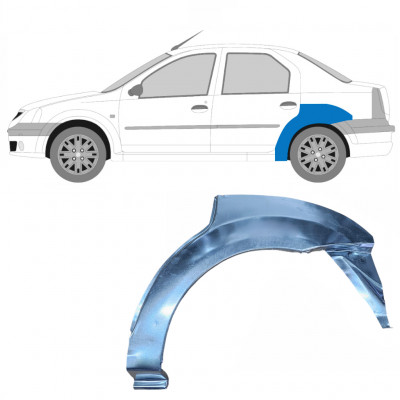 Panneau de réparation arc d'aile arrière pour Dacia Logan 2004-2009 / Gauche 8896