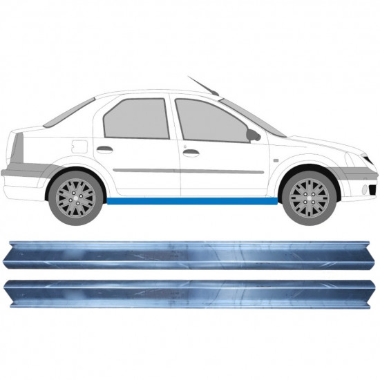 Réparation bas de caisse pour Dacia Logan 2004-2009 / Ensemble 11345