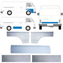 Panneau de réparation de porte pour Volkswagen LT 1975-1996 / Gauche+Droit / Ensemble 12631
