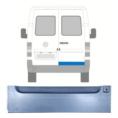 Panneau de réparation de porte arrière pour Volkswagen LT 1996-2005 / Droite 16593