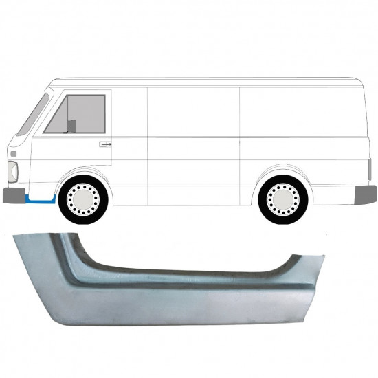 Réparation bas de caisse de porte avant pour Volkswagen LT 1975-1996 / Gauche 7950