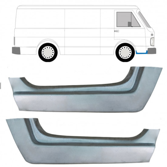 Réparation bas de caisse de porte avant pour Volkswagen LT 1975-1996 / Gauche+Droit / Ensemble 9868