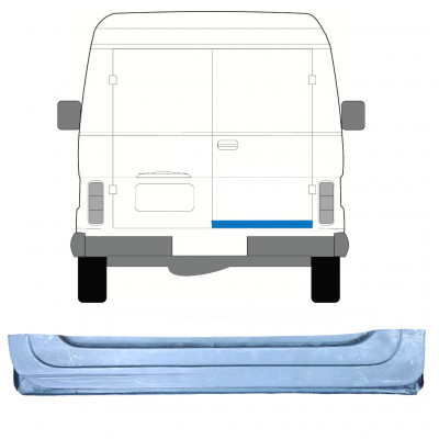 Panneau de réparation de porte arrière extérieur pour Volkswagen LT 1975-1996 / Droite 7954