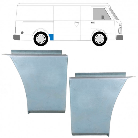 Panneau de réparation arc d'aile arrière pour Volkswagen LT 1975-1996 / Gauche+Droit / Ensemble 9871