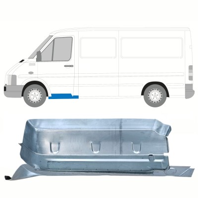 Panneau de réparation de la marche avant avec partie du seuil pour Volkswagen LT 1996-2005 / Gauche 16566