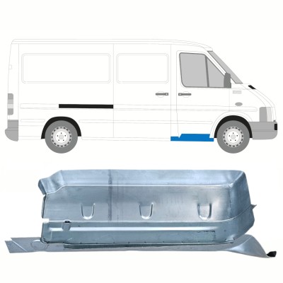 Panneau de réparation de la marche avant avec partie du seuil pour Volkswagen LT 1996-2005 / Droite 16565