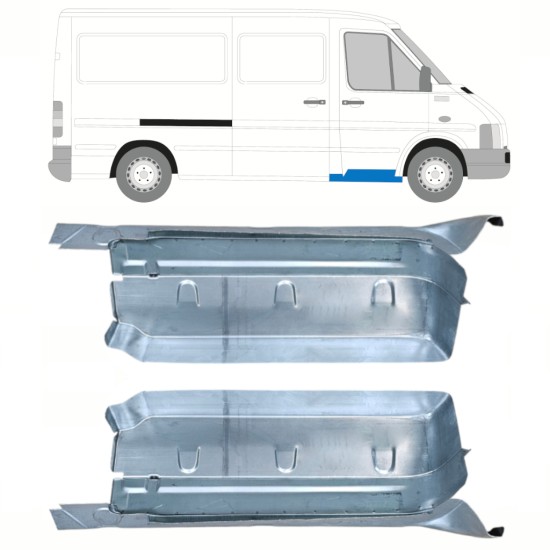 Panneau de réparation de la marche avant avec partie du seuil pour Volkswagen LT 1996-2005 / Gauche+Droit 16567