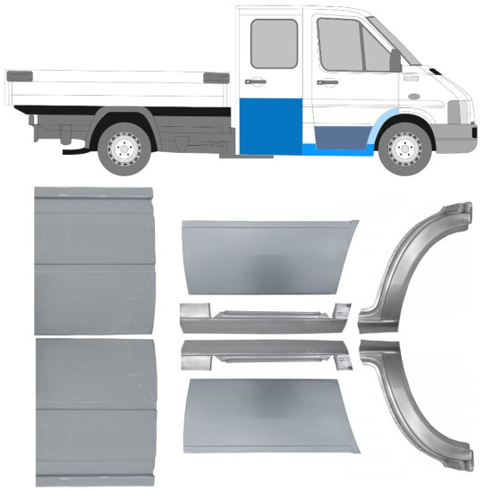 Ensemble de panneaux de réparation pour Volkswagen LT 1996-2005 / Gauche+Droit 16611