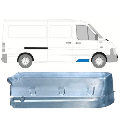Panneau de réparation de porte avant intérieur pour Volkswagen LT 1996-2005 / Droite 16541